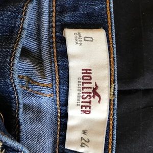 Hollister mini blue jean shorts